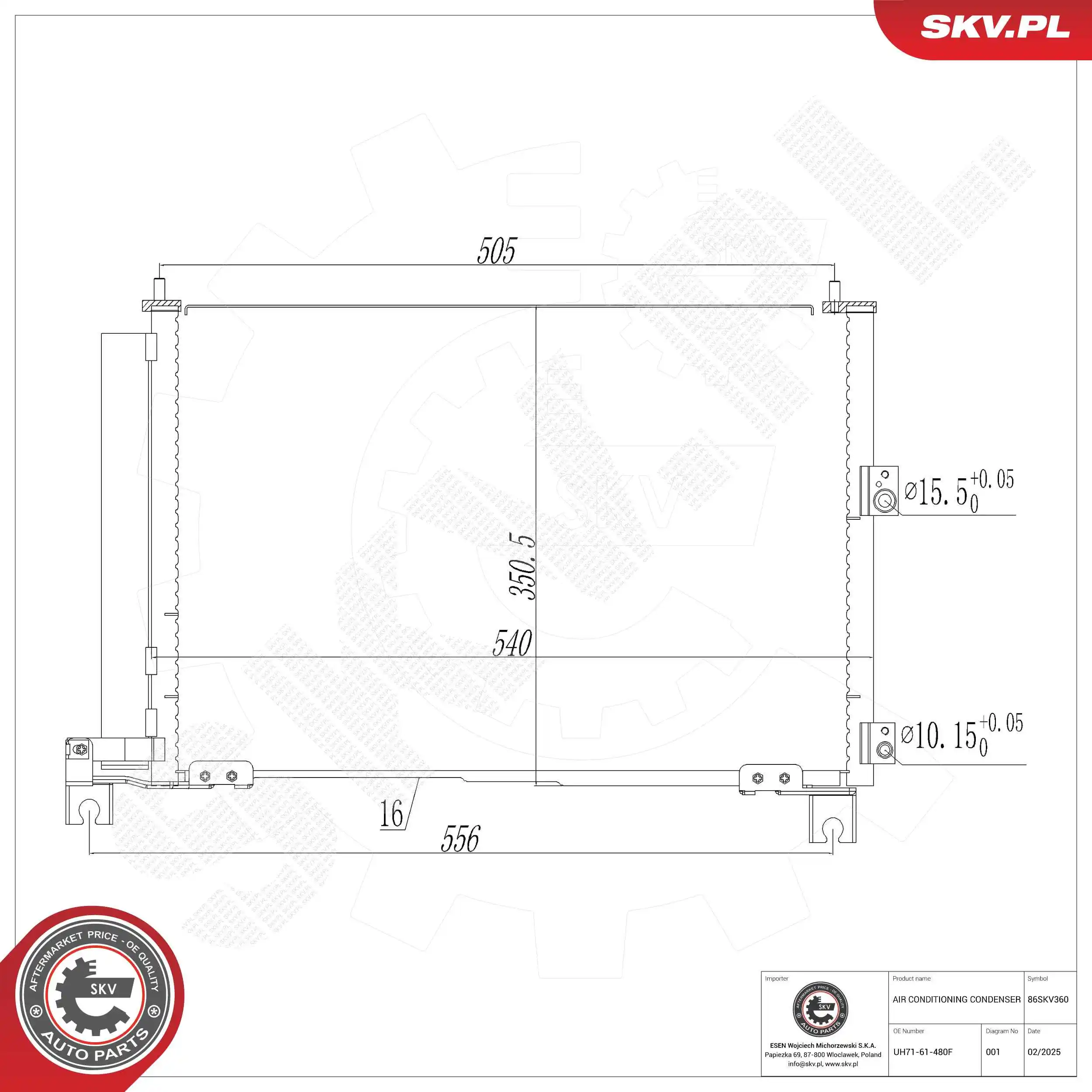 Condenser, air conditioning